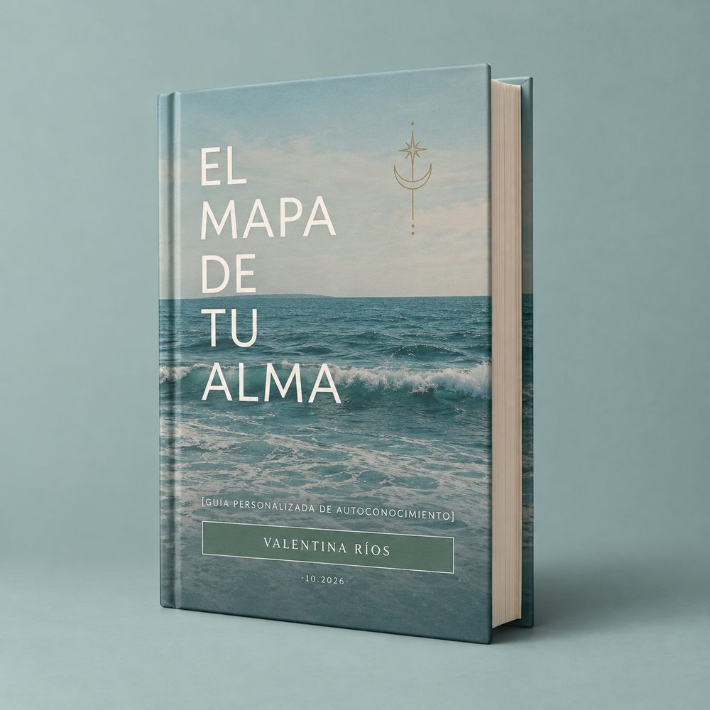 El Mapa de tu Alma en formato libro, con la portada del mar