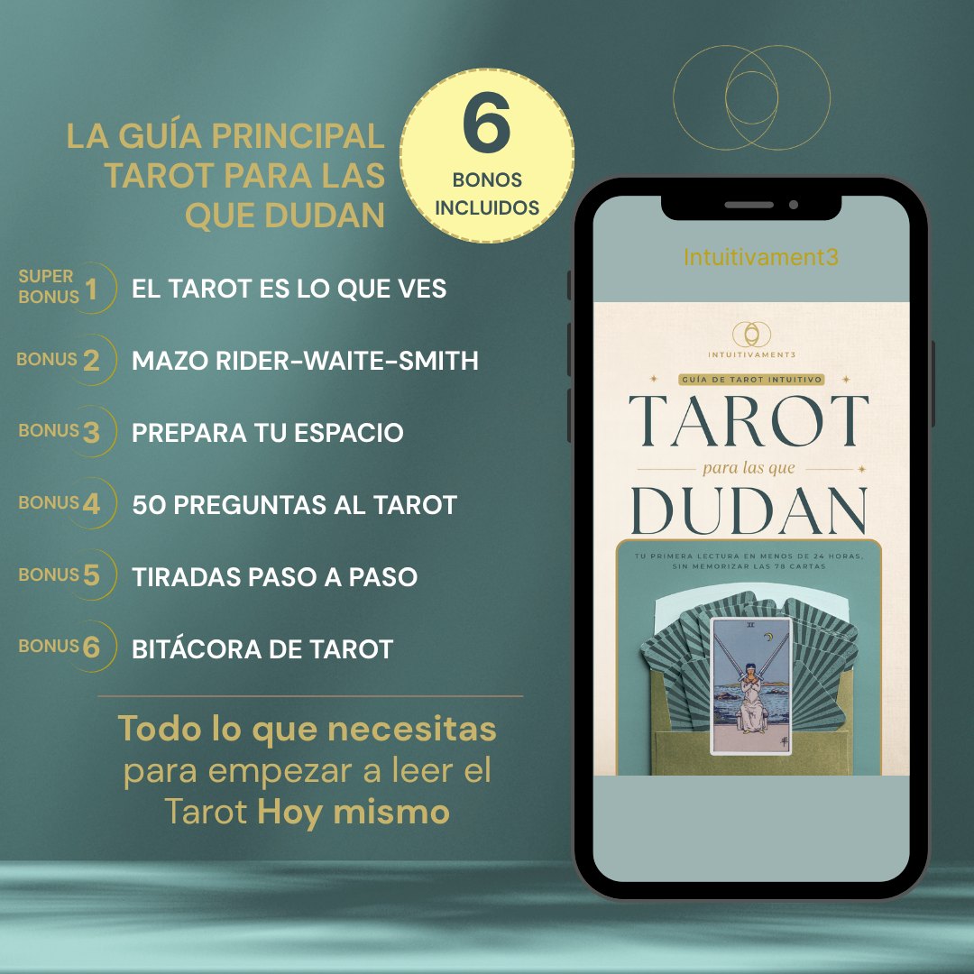 La guía principal Tarot para las que Dudan y sus 6 bonos incluidos